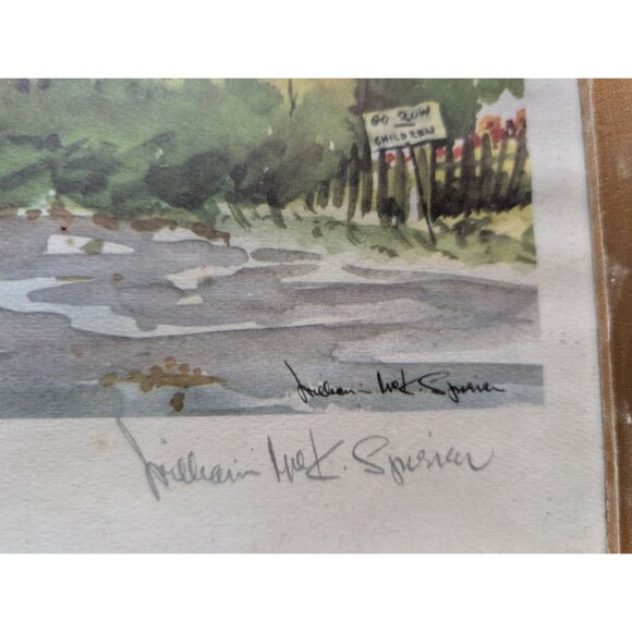 "Sunshine And Shadows" Framed Print By William Wetmore Story 10"x12" Rustic Gold - Picture 3 of 7